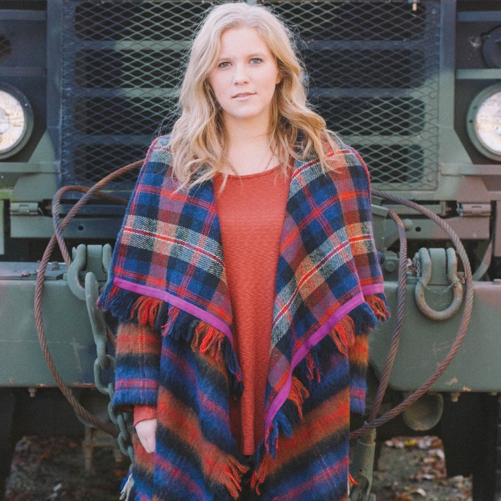 Anthropologie Hei Hei Tartan Blanket Coat
